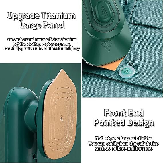 Micro Steam Iron Professional Mini Portable Steam Iron Handheld Household Garment Steam Iron for Clothes Suitable for All Kinds of Clothes for Family and Travel