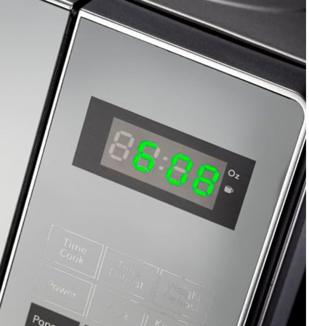 Russell Hobbs RHEM20L 700W Silver Mirror Finish Electronic Microwave, 20 Liter