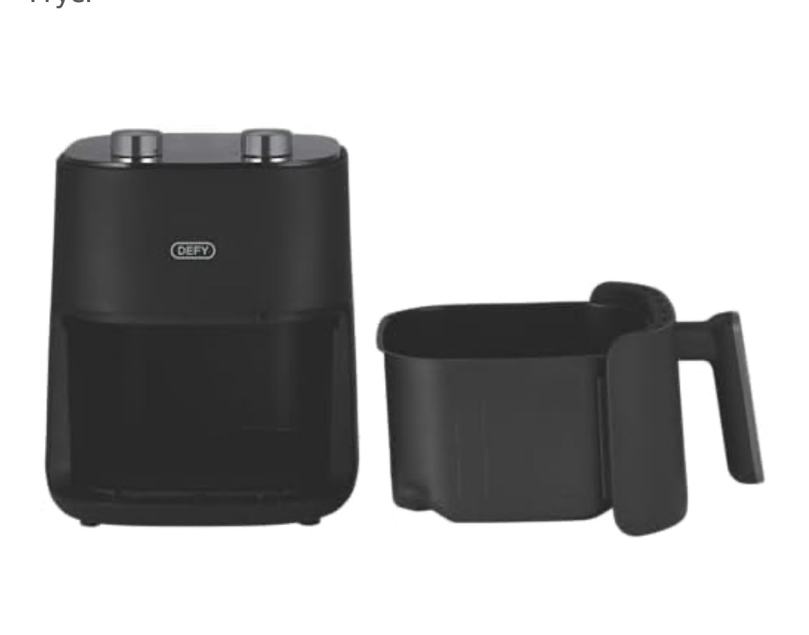 Defy  4.7L Matte Black & Silver Manual Air Fryer