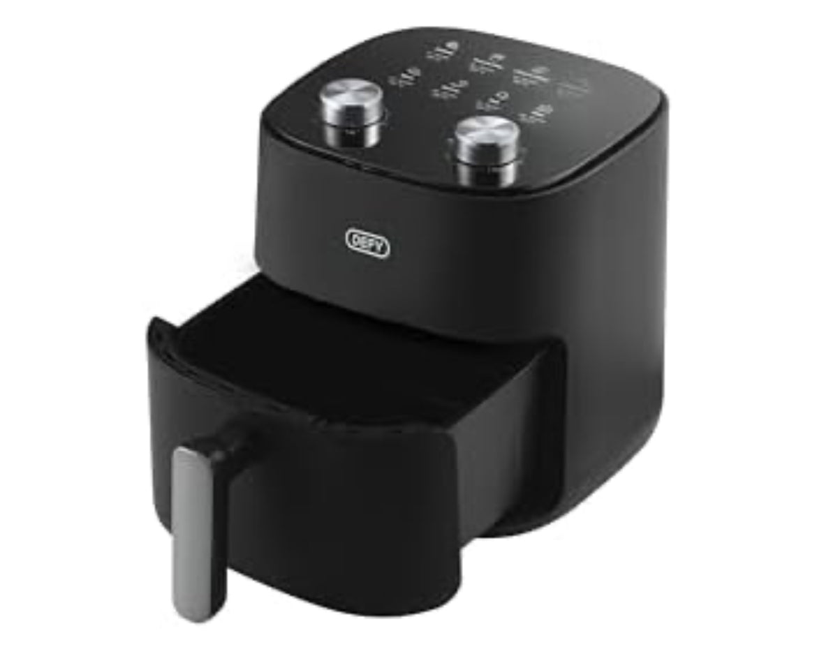 Defy  4.7L Matte Black & Silver Manual Air Fryer